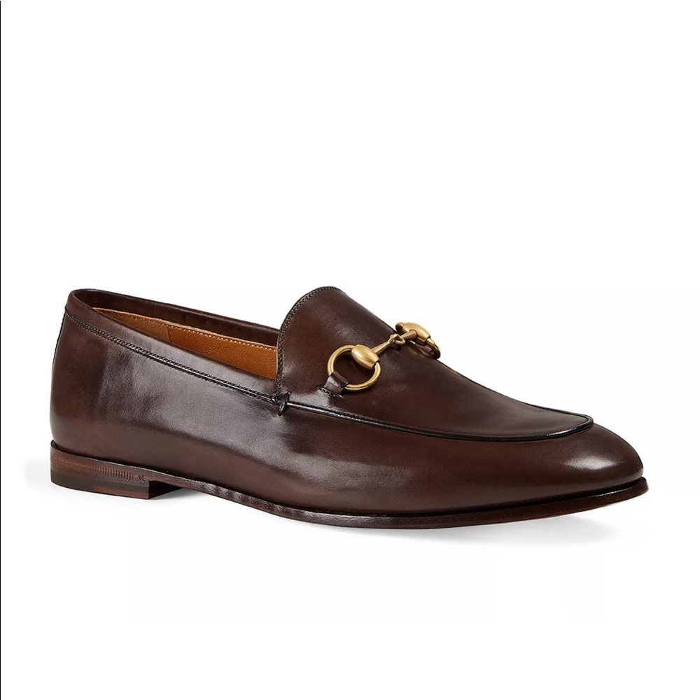 MAJOR ISO — GUCCI brown jordaan loafers 39